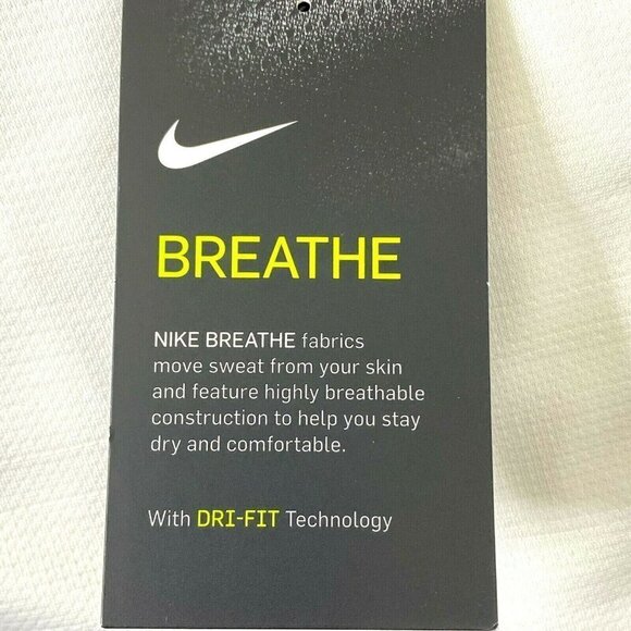 NIKE AIR Dri-Fit Mens size XXL Short Sleeve Crew Neck Training T Shirt White NEW - Picture 8 of 12